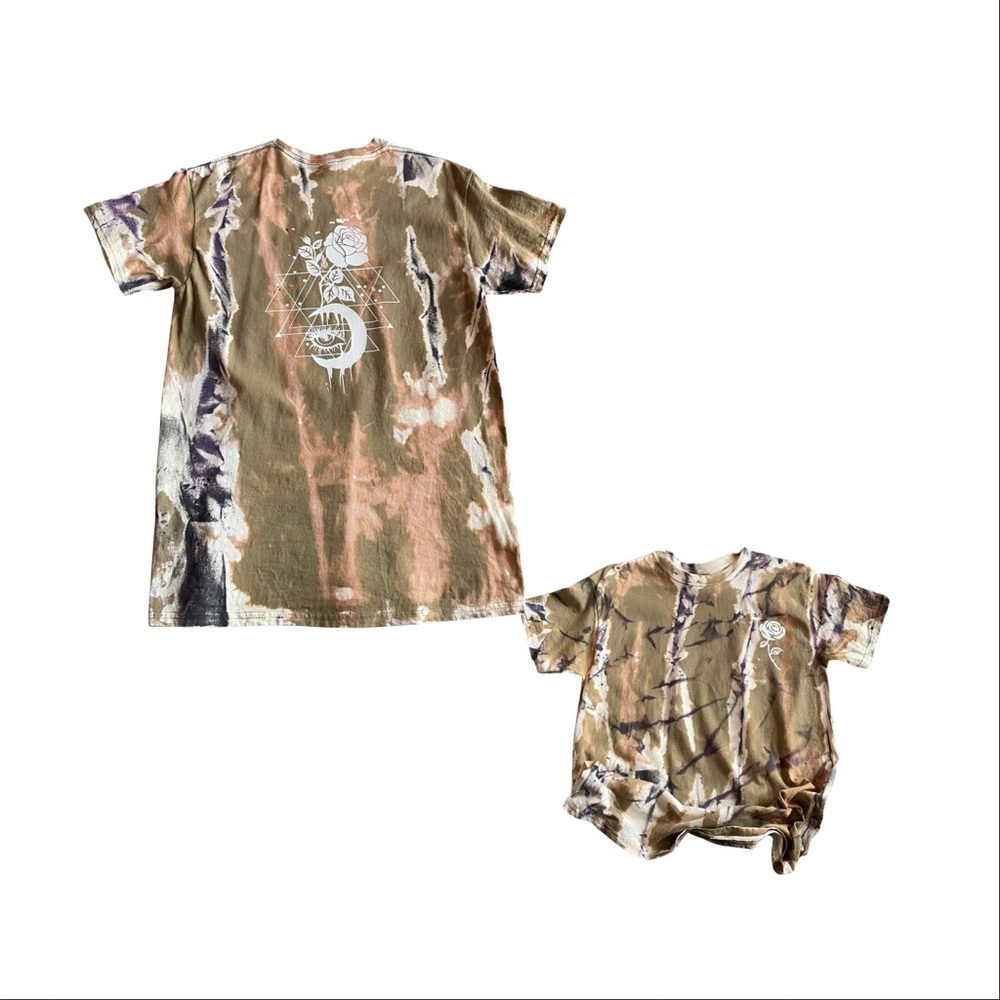 Bleached tie dye